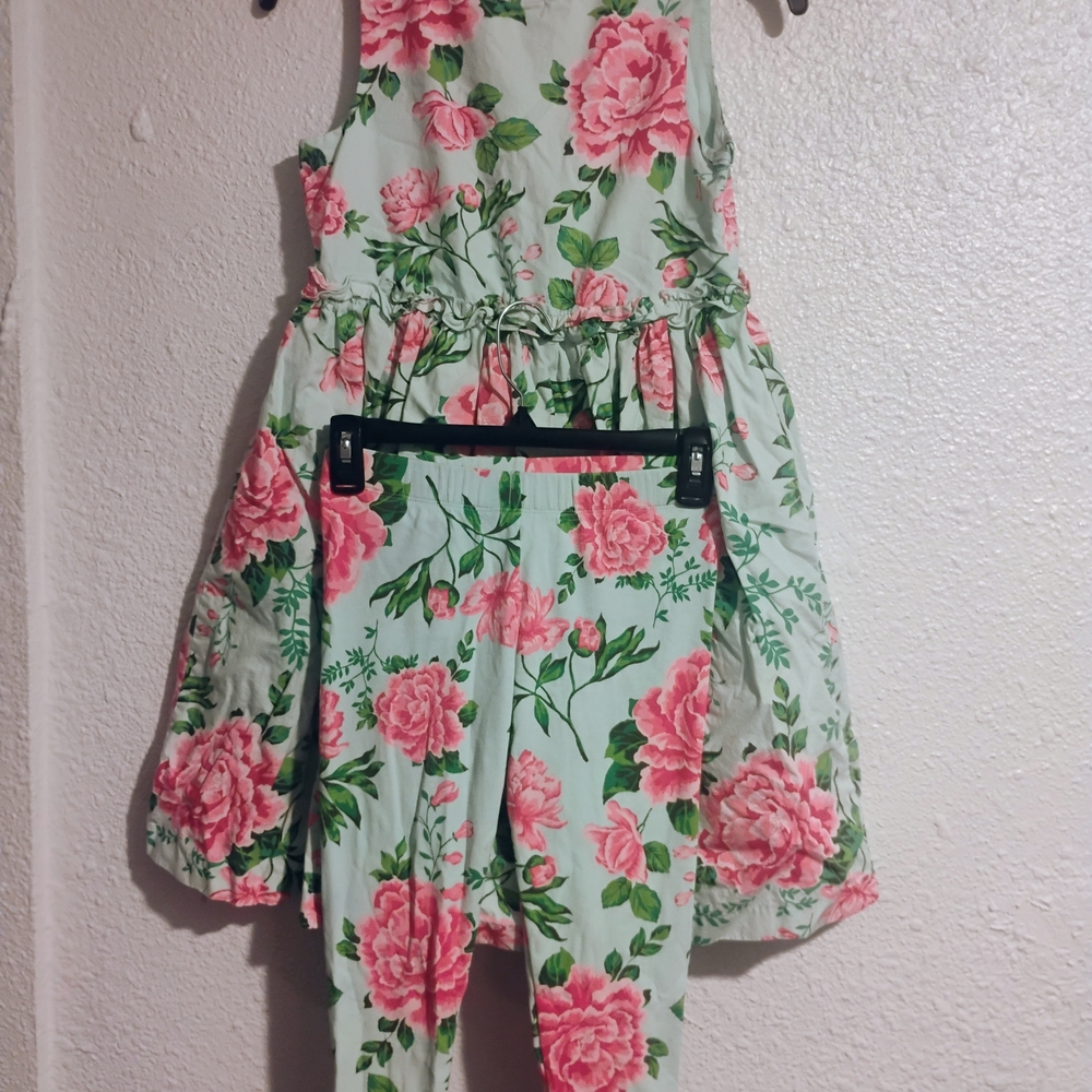Gymboree Pink and Green Floral Kids‎ Set